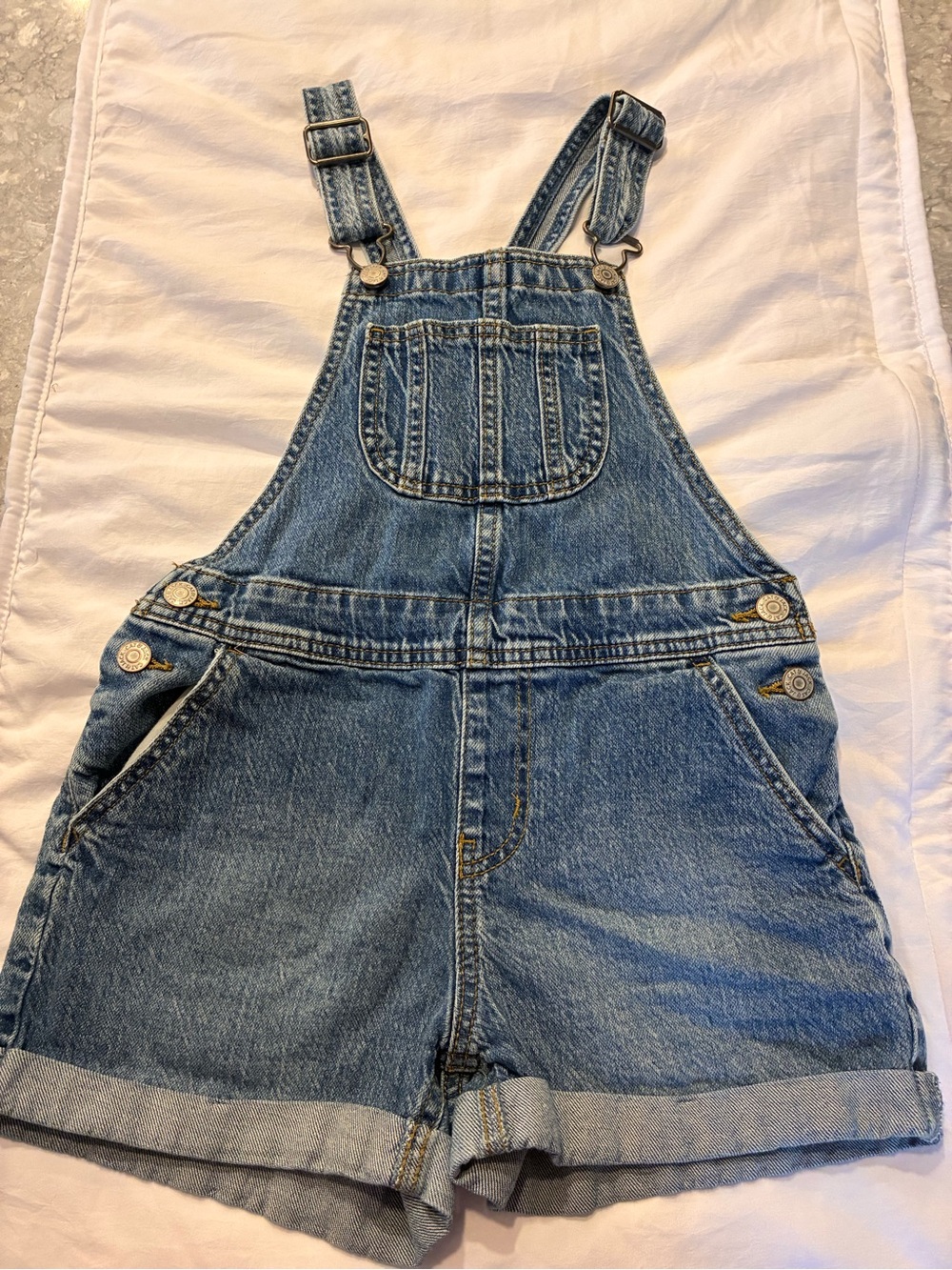 Cat & Jack Light Blue Denim Short Overalls